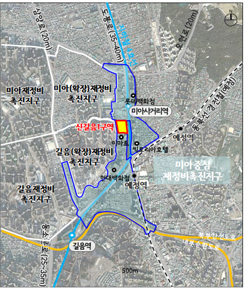 신길음1구역 위치도. <서울시 제공>